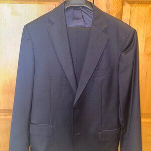 Suitsupply Navy Tonal Pinstripe Suit